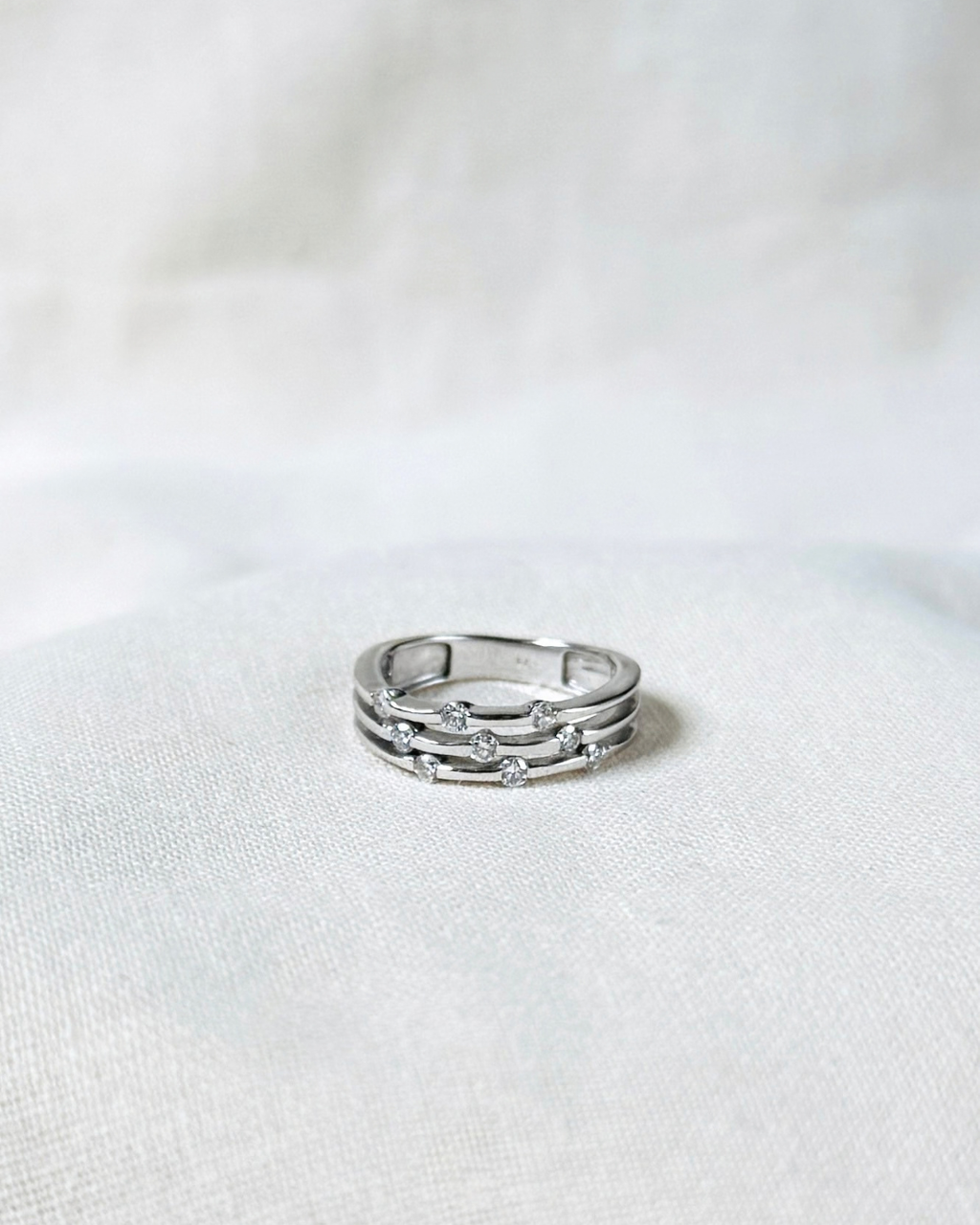 Celeste Diamond Wave Ring