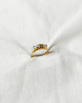 Twin Diamond Ribbon Ring