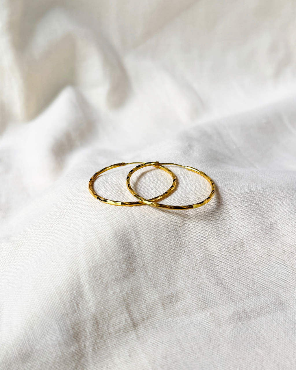 Textured Hoop Earrings