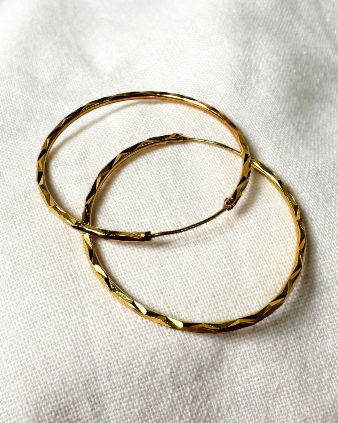 Textured Hoop Earrings