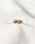 Framed Diamond Stud Earrings