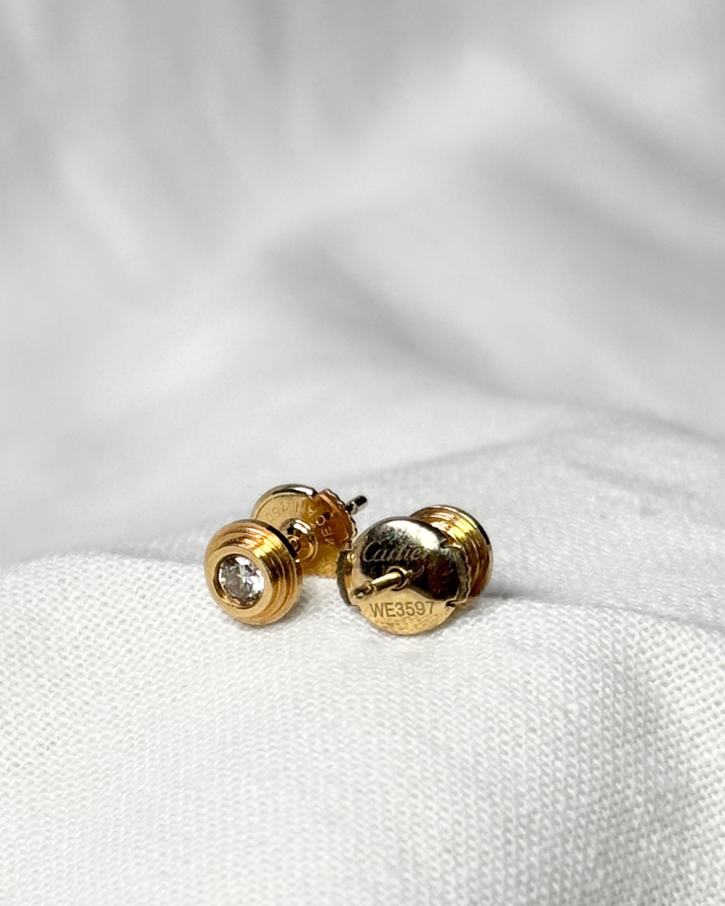 Framed Diamond Stud Earrings