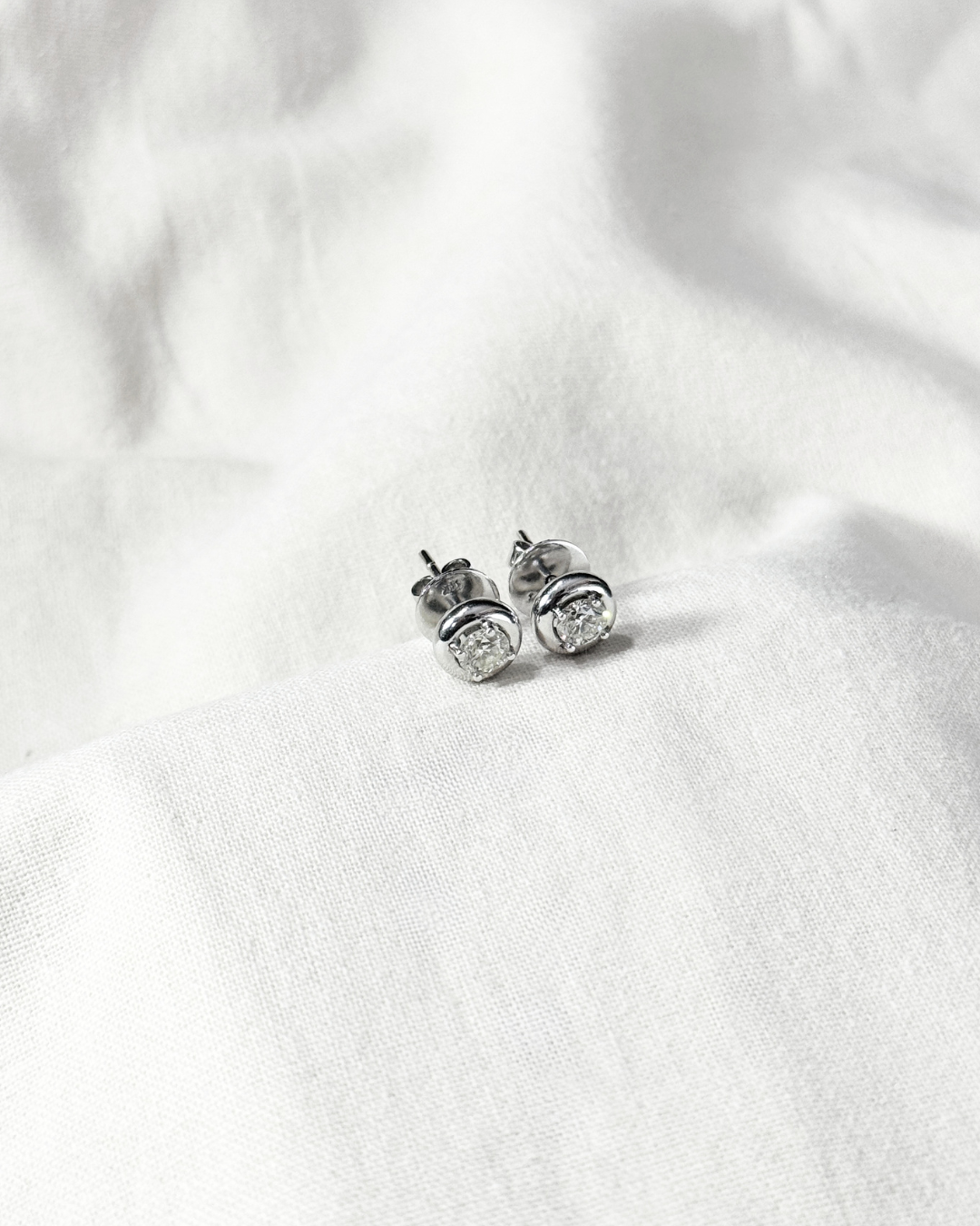 Half-Carat Diamond Stud Earrings