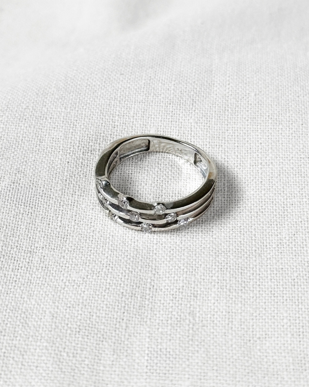Celeste Diamond Wave Ring