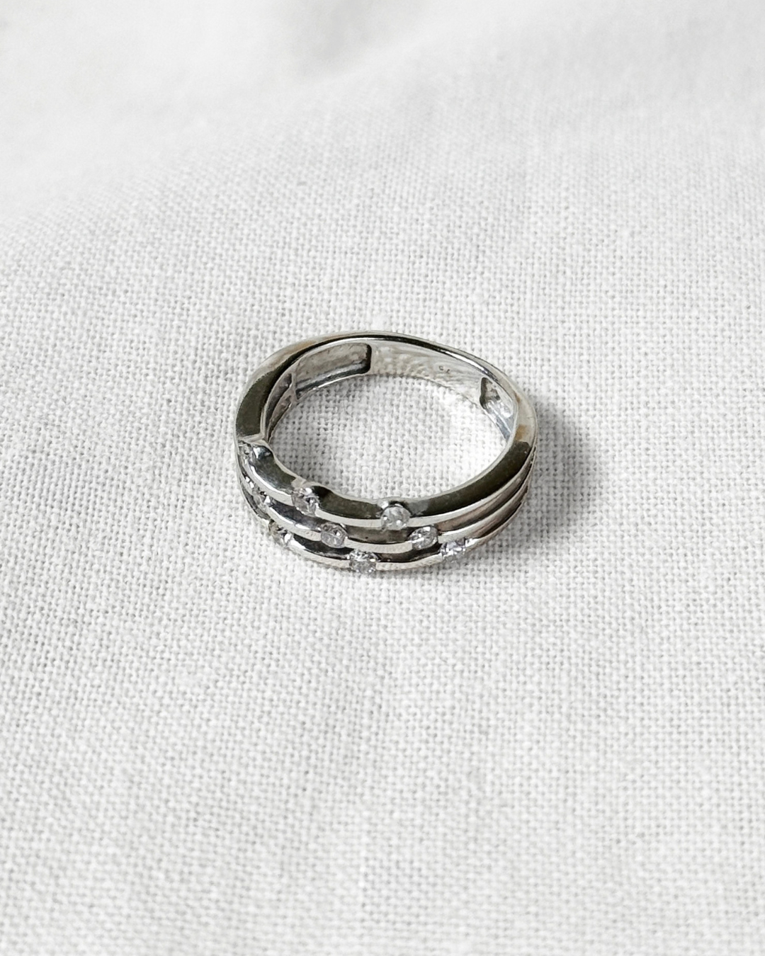 Celeste Diamond Wave Ring