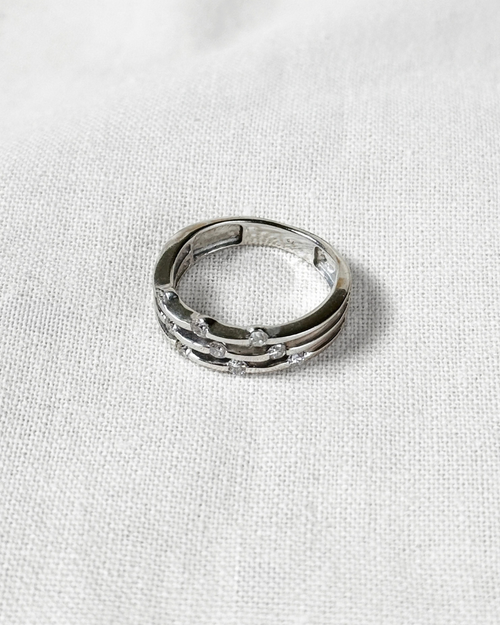 Celeste Diamond Wave Ring